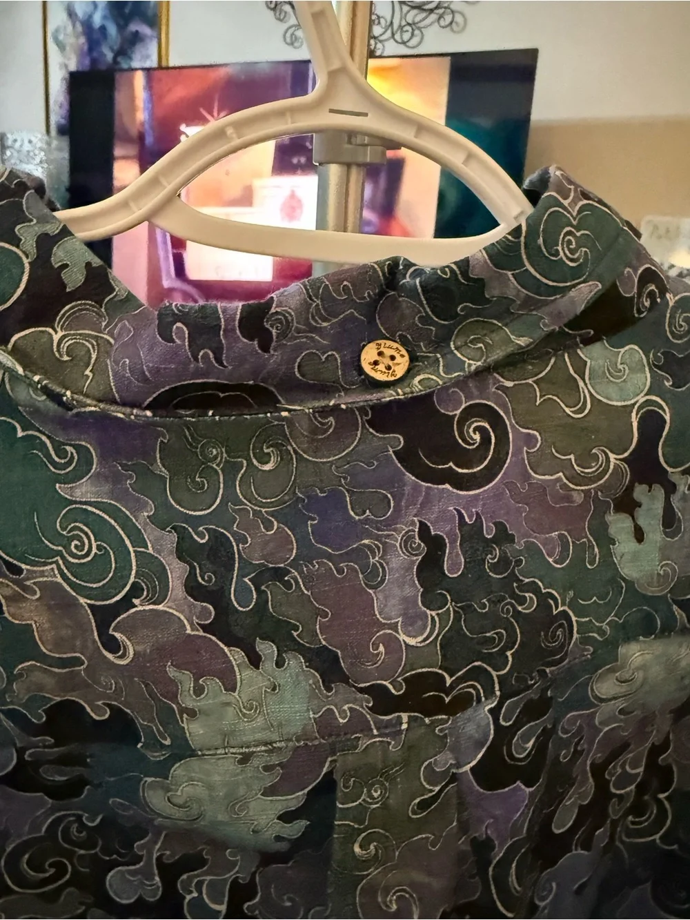 David Yiume long sleeve Hawaiian style shirt